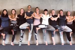 Contemporary Yoga Teacher Training - Group Photo Tree Pose 600x400